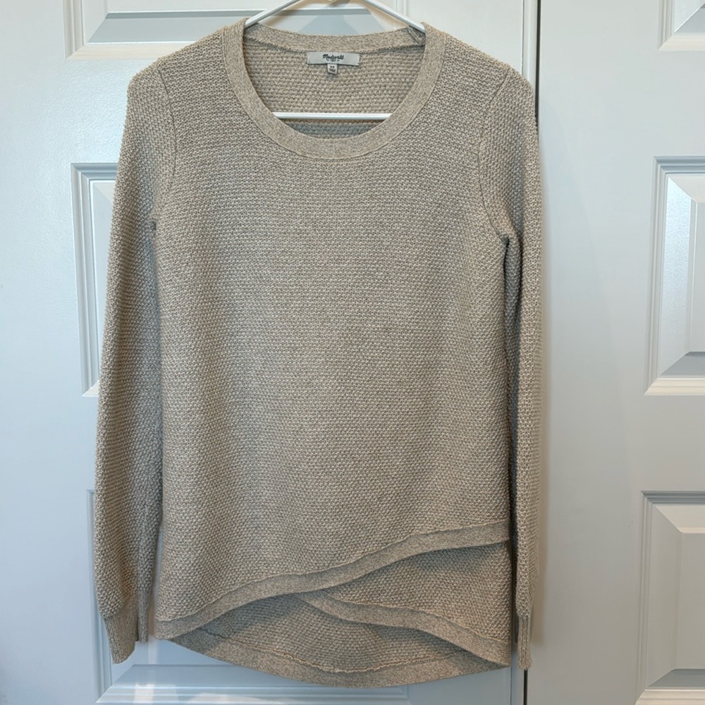 Madewell Feature Pullover Sweater Beige Size XS